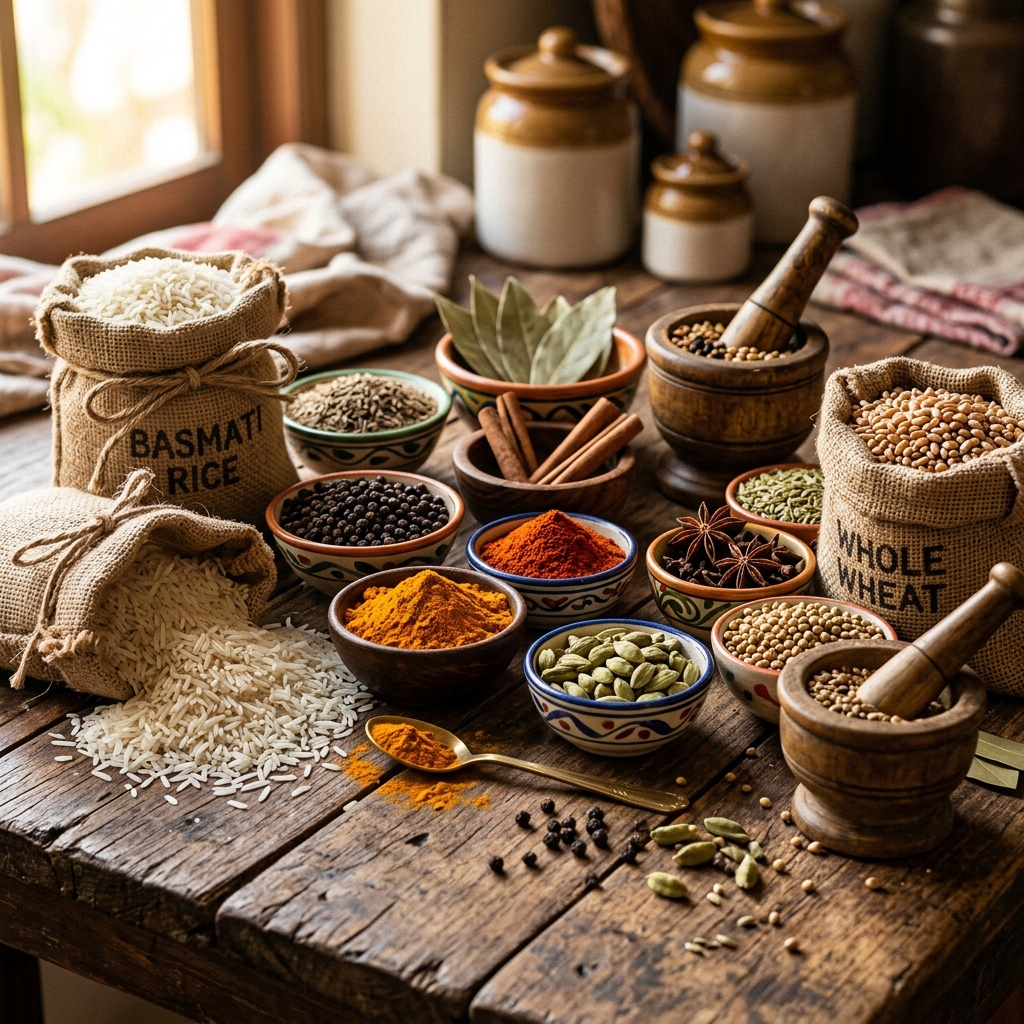 Indian Spices and Grains
